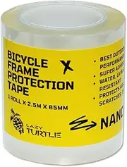 Lazy Turtle Bicycle Frame Protection Tape - 1 Roll x 2.5m x 65mm