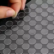 500 Pcs Double-Sided Sticky Dots, round Clear Removable Mounting Tape (10Mm)
