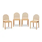 Mateo Dining Chair - Natural Set of Four Bundle