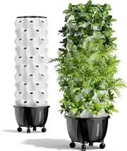 Nutraponics Hydroponics Growing System for Indoor Gardening - Vertical Aeroponic Tower Garden to Grow Herbs, Fruits & Vegetables - Aero Gardening System & Hydroponic Kit with 48 Grow Sites