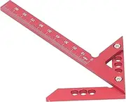 Center Finder, Woodworking Aluminum Alloy Center Scribe Square Center Scribe Measuring Tool with 45 Degree Angle Scribing Gauge, for Discs and Shafts, Spindle Lathe Metal Turning