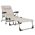 Sun Lounge Chair Beach Chaise Patio Folding Deck Recliner Outdoor DayBed Camping
