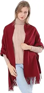 [ACNCN] Womens Cashmere Scarf Pashmina Shawl Wraps 300g Extra Large Cashmere Thick Scarves for Winter