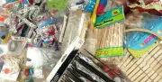 Crafts Junk Drawer Lot Box Beads and other Items 6 Pound Box frzr