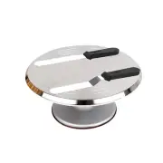 Cake Decorating Turntable - 12" Stainless Steel Rotating Cake Stand for Bakin...