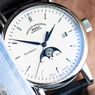 【GLASHUTTE】Teutonia IV月相M1-44-05-LB機械男錶(月相錶 機械錶_150週年限量版)