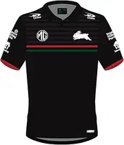 [Classic Sports] NRL 2024 Players Polo - South Sydney Rabbitohs - Black - Youth - CLASSIC