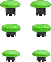 Thumbsticks for PS5 Edge Controller, Thumbsticks Paddles Replacement for PS5 Dualsense Controller, 6 in 1 Accessories Parts for PS5 Dualsense Edge Controller Analog Joystick Repair Kit (Green)