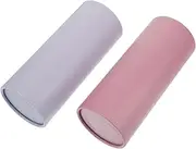 OSOLADY 2Pcs Car Tissue Cylinder Portable Tissue Holders Refillable Tissue Containers for Car Home Office Stylish Automotive Interior Accessories Durable Practical Design