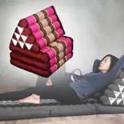 Large Thai Triangle Pillow Three-Folds Pink
