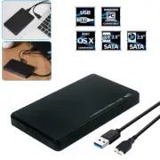 External Hard Drive Case 2TB USB 3.0 Portable Disk Enclosure 2.5" HDD Sata SSD