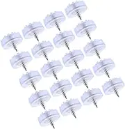 DECOMELODY 20Pcs Slip Furniture Feet Non Slip Chair Leg Protectors with Screws Durable Rubber for Sofas Tables Chairs Cabinets Protect Floors from Scratches