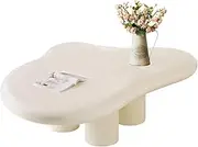 Modern Irregular Cloud Coffee Table, Unique Side Table for Living Room, Stylish End Table for Cocktails and Snacks, Contemporary Design for Home Decor