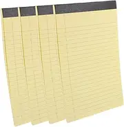 SEWACC Tear-Off Notepads Set of 4 Lined Writing Pads Horizontal Lines Small Legal Pads for Students Professionals