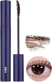 BBIA Never Die Mascara 2 Color – Power Volumizing & Lengthening, Curling, Fixing Lashes, Intense Length, Feathery Soft Full Lashes, No Smudging & Clumping, Waterproof, K-Beauty (02 POWER BROWN)