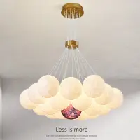 在飛比找樂天市場購物網優惠-【優選百貨】北歐月球客廳吊燈 網紅設計師ins創意3D泡泡球