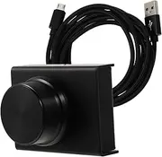 Angoily Volume Control Wire Speakers Radio Clicker Record Adapter Midi Loudspeaker Headphones Mic Turntable Amps Knob Volume Pedal Vinyl Cassette Planet Sound Plate Point Rubber Black