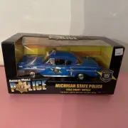 2001 Ertl American Muscle Michigan State Police 1958 Chevy Impala 1/18 LE NIB