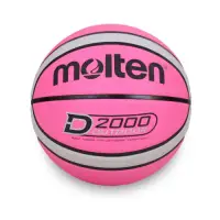 在飛比找Yahoo奇摩購物中心優惠-MOLTEN #6橡膠深溝12片貼籃球 Molten 粉紅灰