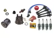 FOR Toyota Corolla 1.61.8L Cap-Rotor-NGK Wires-Platinum Spark Plug-PCV-Filter (for: Toyota)