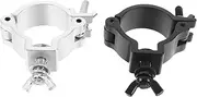HEATSHAKING 2pcs Heavy Duty Aluminum Alloy Light Truss Clamps for Stage Lighting Versatile Hook for Moving Head Par Light and Spotlight Easy Installation and Strong Load Bearing Capacity