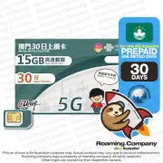 MACAU 30 Days UNLIMITED DATA Prepaid SIM Travel Hotspot 12GB4G