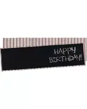 REVERSIBLE TABLE RUNNER~Red & White Stripe~Chalkboard~56" X 15"~Cloth/Primitive