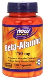 CarnoSyn Beta-Alanine Capsules 750mg 120 Vcaps L-Carnosine Energy Booster