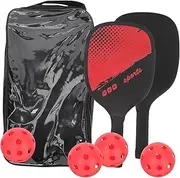 ifundom 1Set Portable Racket for Durable Paddles Balls Slip Grip Outdoor Indoor Sports Kit for Activity
