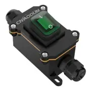 Waterproof Inline Cord Switch, 12V DC 20A On Off Toggle DC 12-24V A-Green