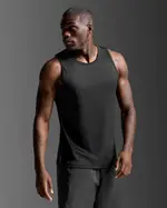 Aero Tank, 2XU, XS, Black/Silver Reflective, Male