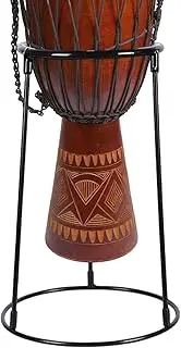 Percussion Instrument Holder | Adjustable Carbon Steel African Drum Stand | Black Percussion Rack, Musical Instrument Supplies for Adults, Beginners, Musician