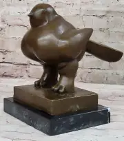 Famous bronze statue fat bird Fernando Botero Lost Wax Method Sculpture Artwork