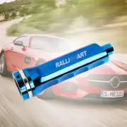1PCS Ralliart Burn Blue Aluminum Car Handle Hand Brake Sleeve Fitment Cover