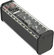 No Welding Batteries Storage Box - 22.5W Batteries Case Storage Box | Transparent Portable 2 USB Ports Outdoor Generators Sleeve for Most Phone Types