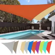 2Pack 16Ft/22Ft/28Ft UV Block Triangle Sun Shade Sail Canopy Outdoor Patio Pool