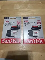 2 SanDisk Ultra 256GB Class 10 MicroSDXC UHS-I Memory Card
