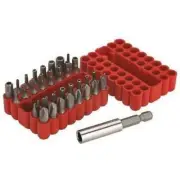33 Piece Hex Shank Tamper Proof Resistant Security Driver Screwdriver Bit Set Ki