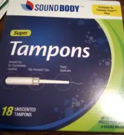(NEW) 18 SUPER TAMPONS Unscented Plastic Applicator Free Ship (Compare Tampax)