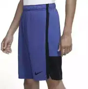 Nike Shorts Dri-FIT Knit Training Hybrid Men's Small Royal Blue 9 inch w Pockets