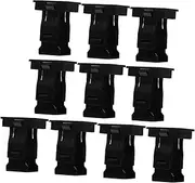 10pcs Circuit Breaker Bracket Air Switch Fixed Bracket Circuit Breaker Mounting Frame Air Switch Concealed Bracket Mounting Base Circuit Breaker Concealed Mount Plastic Black
