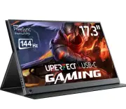 UPERFECT 17.3" Gaming Monitor 144Hz Portable Monitor Full HD HDMI USB-C Monitor