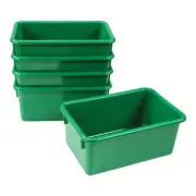 Kaplan Early Learning Green Vibrant Color Storage Bin - Set of 5