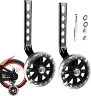 Training Wheels - Flash Riding Heavy Duty Adjustable Stabilizer,Mute Flash Wheels, Rear Wheel Stabilizer, Safe Sturdy Accessories for 14/16/20 Inch Bikes