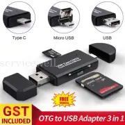 Type-C USB-C USB 2.0 Memory Card Reader Micro SD TF OTG For PC Macbook Tablet AU