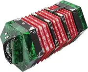 20 Button Accordion Lightweight ABS Material Concertina for Children and Adults (Green)