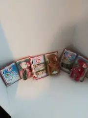 International bears II set TY beanie babies original packaging