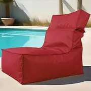 Waterproof Bean Bag（No Fillers ） Outdoor Bean Bag Bean Bag Cover Bag Chair Large Bean Water-Resistant Outside Couch,Outdoor Day Beds Sofa for Pool, Patio Swim Pool Beach Camp Event Salon Movie(Red)