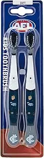 AFL Kids Carlton Mascot Toothbrush (Pack of 2)