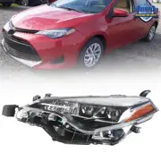 Left Side Headlamp For Toyota Corolla SE XSE XLE 2017 2018 2019 Black Headlight (for: Toyota)